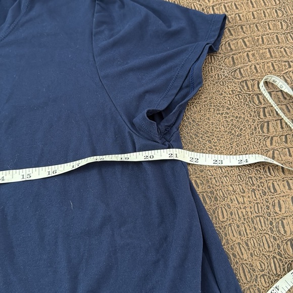 Cuddl Duds Flexwear Navy Blue Short Sleeve Top Women’s 1X - Picture 6 of 8